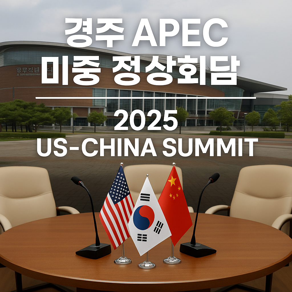 2025 APEC 미중 정상회담, 한국 외교의 운명을 가를 분수령!