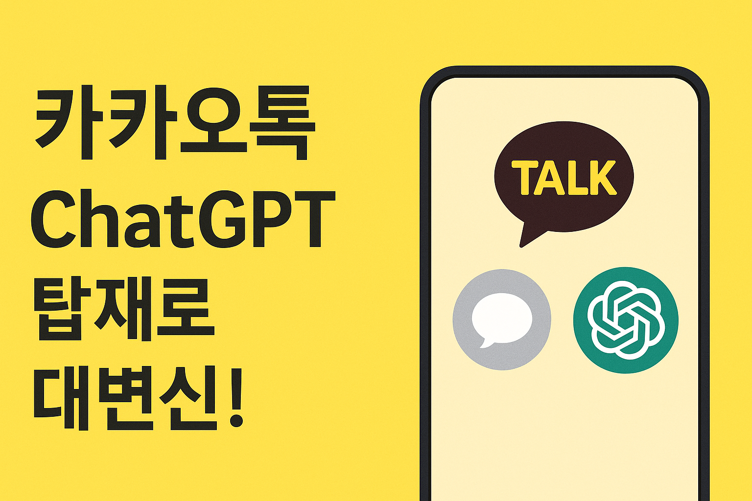 카카오톡, ChatGPT 탑재로 대변신! — AI 비서와 대화하는 시대 열렸다