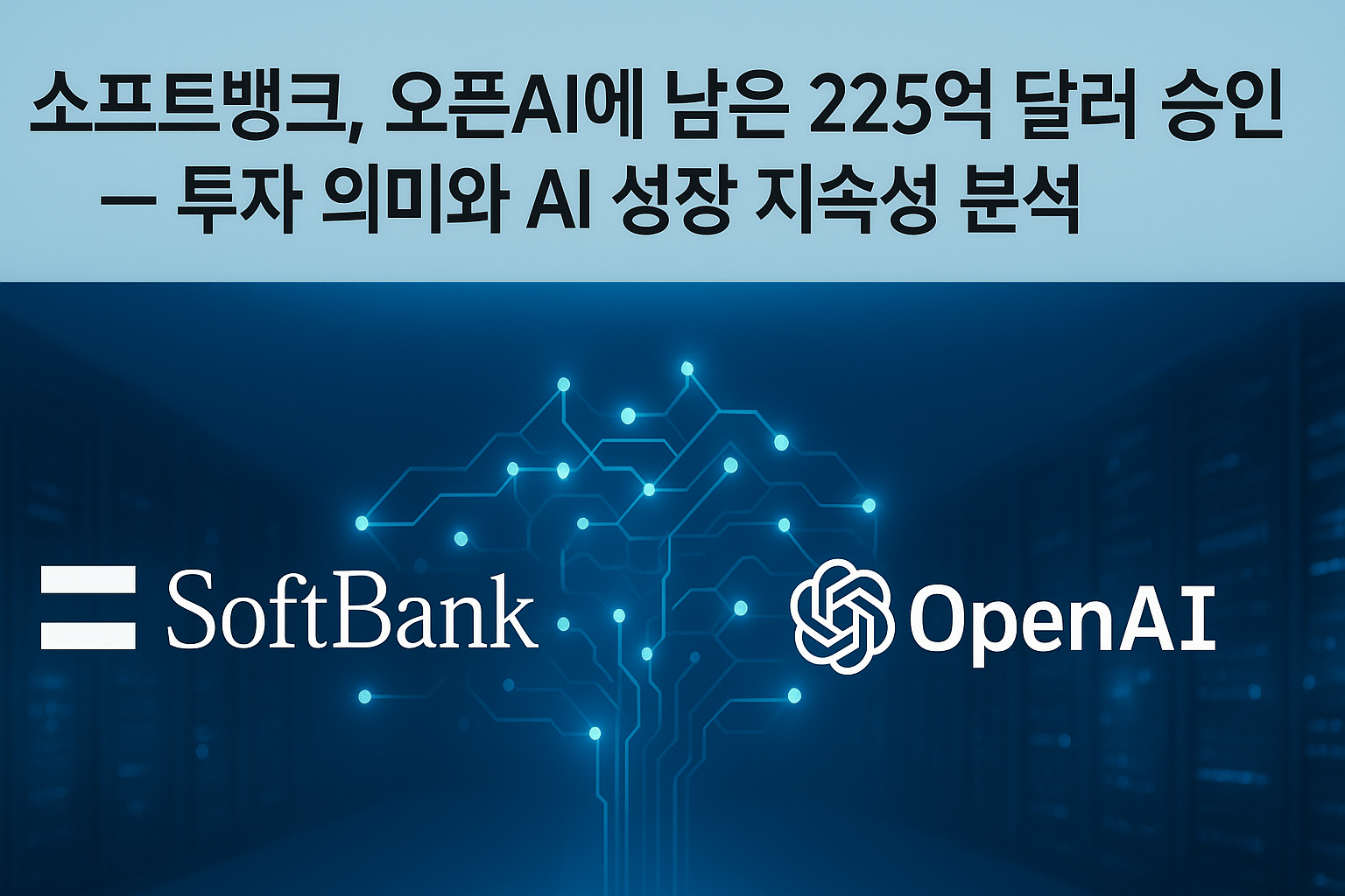 소프트뱅크, 오픈AI에 남은 225억 달러 승인